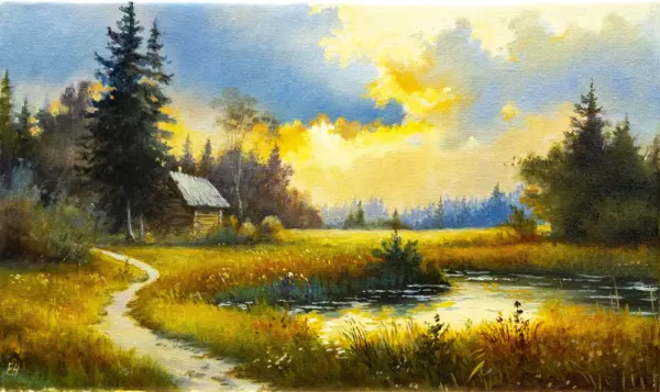 Лесной закат