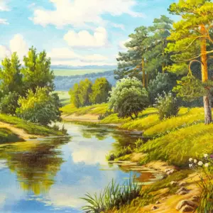 Лесная река
